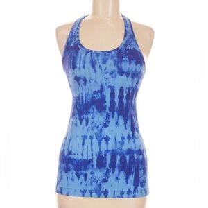 Lululemon Blue Tie-Dye Racerback Tank Top